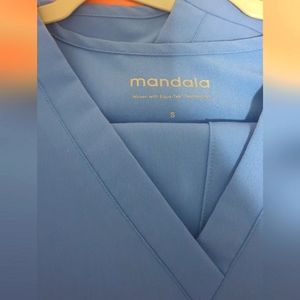 Mandala scrub set - small (ceil blue)